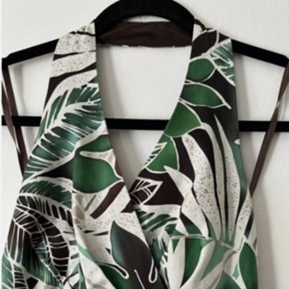 Jones New York Ladies printed Cotton Halter Dress - Sz 8 - Picture 4 of 13